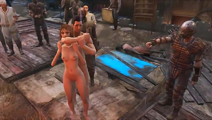 Pornô De Desenho Animado Fallout 4 Com Sexo Em Grupo Público Em Diamond City