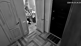 Blonde Wife Gives A Blowjob In A Residential Bathroom